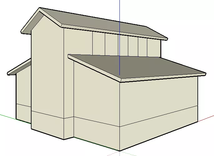 Sketchup как нарисовать каркасный дом